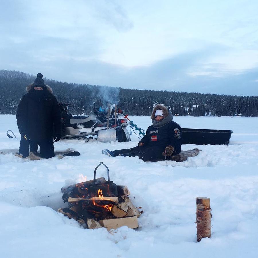 Camp Caroli Wooden Cabins Jukkasjärvi Esterno foto